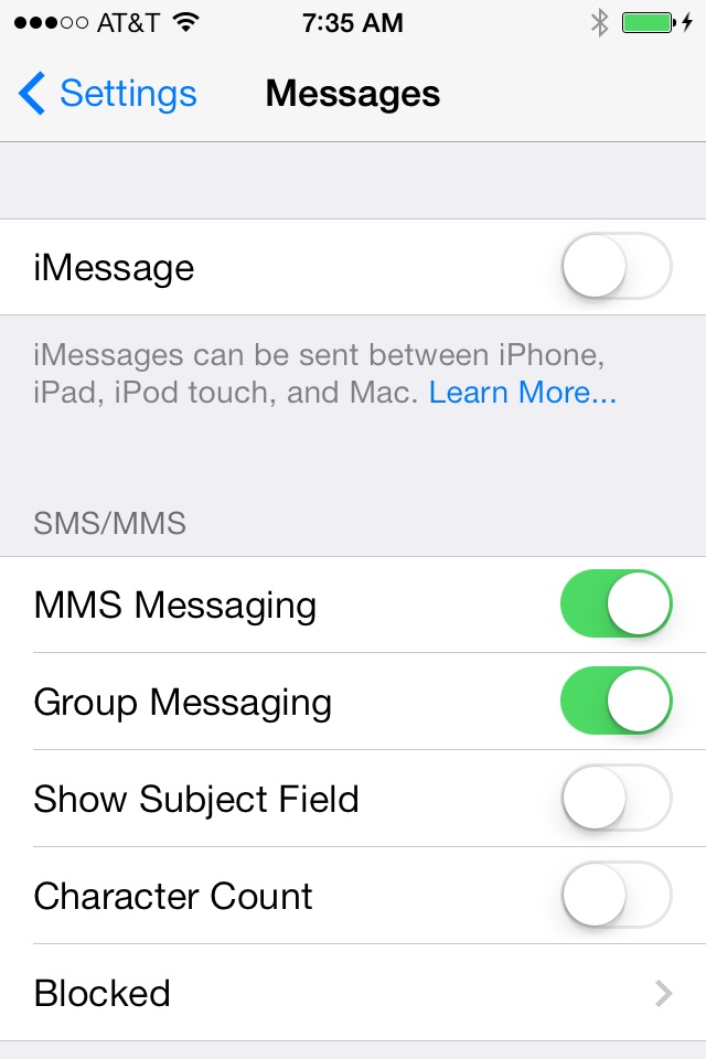 How To: Fix iOS 7 not delivering texts
