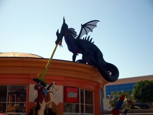 Lego Dragon at Downtown Disney